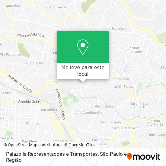 Palazolla Representacoes e Transportes mapa