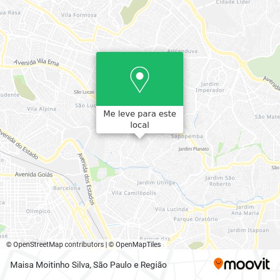 Maisa Moitinho Silva mapa