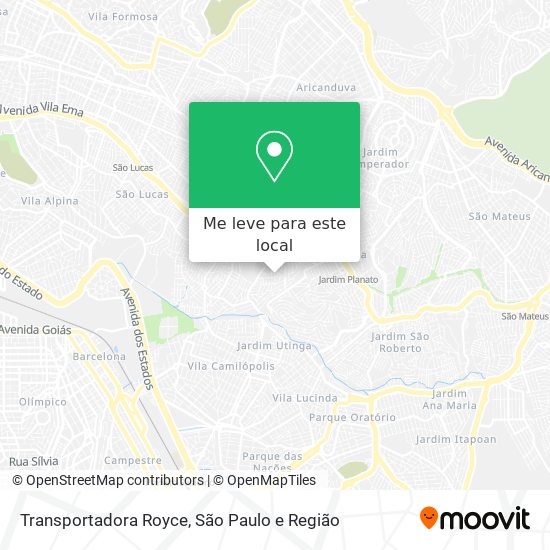 Transportadora Royce mapa