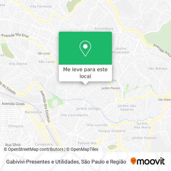 Gabivivi-Presentes e Utilidades mapa