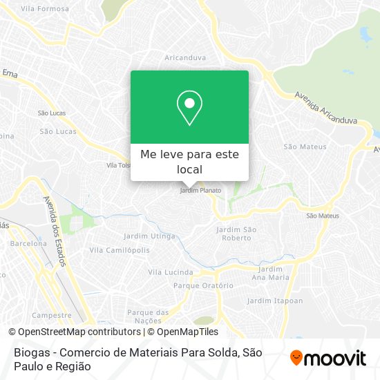 Biogas - Comercio de Materiais Para Solda mapa
