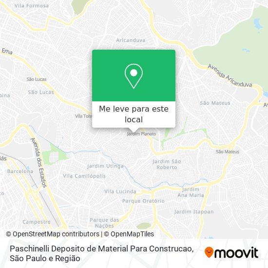 Paschinelli Deposito de Material Para Construcao mapa