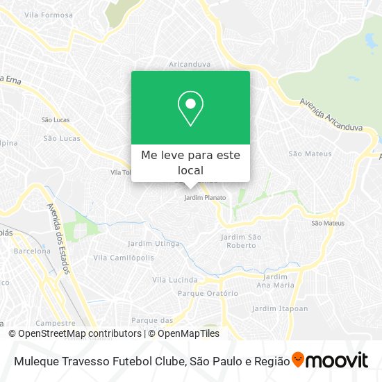 Muleque Travesso Futebol Clube mapa