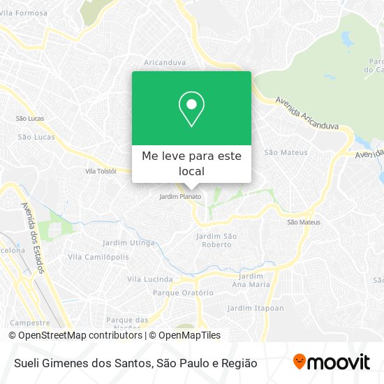 Sueli Gimenes dos Santos mapa