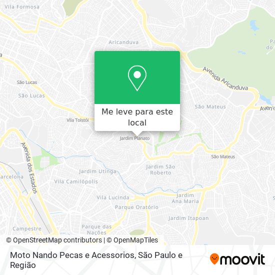 Moto Nando Pecas e Acessorios mapa