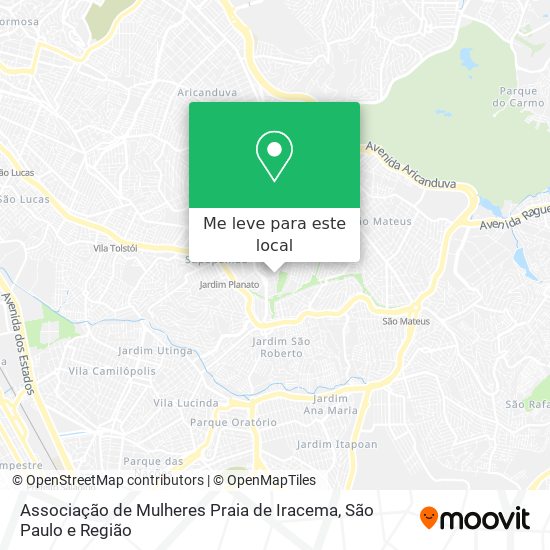 Associação de Mulheres Praia de Iracema mapa