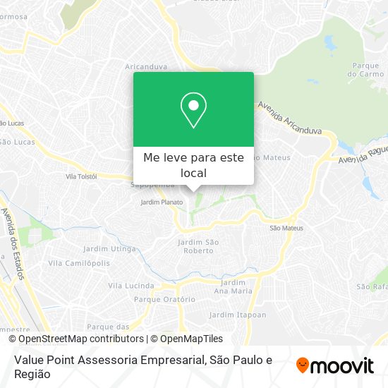 Value Point Assessoria Empresarial mapa