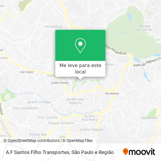 A.F Santos Filho Transportes mapa