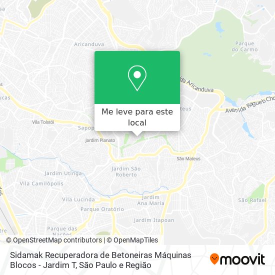 Sidamak Recuperadora de Betoneiras Máquinas Blocos - Jardim T mapa