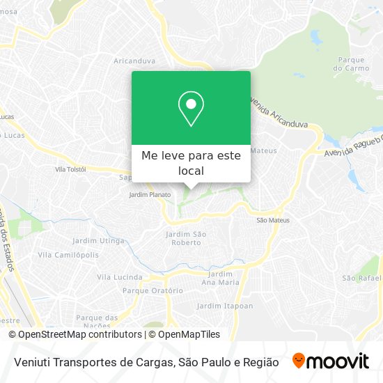 Veniuti Transportes de Cargas mapa