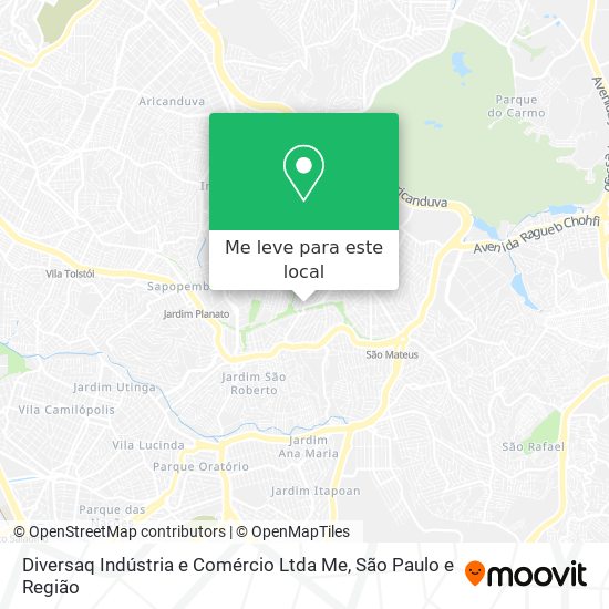 Diversaq Indústria e Comércio Ltda Me mapa