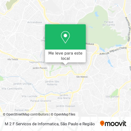 M 2 F Servicos de Informatica mapa