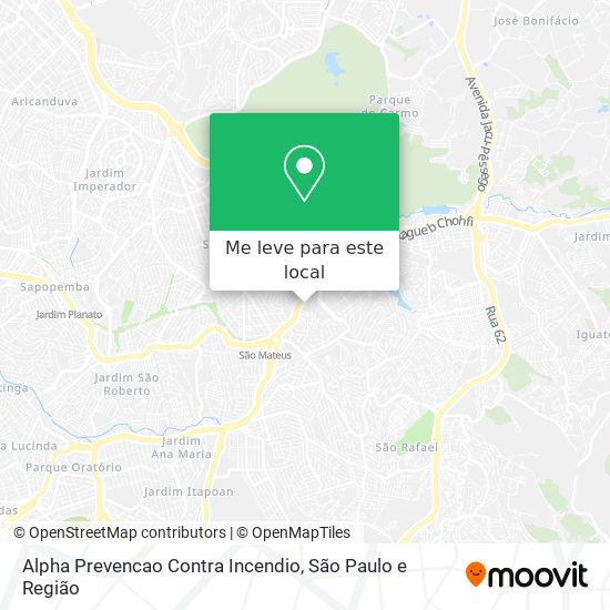 Alpha Prevencao Contra Incendio mapa