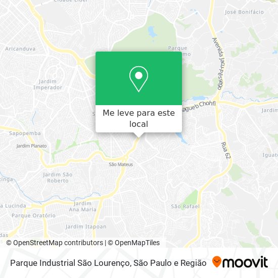 Parque Industrial São Lourenço mapa