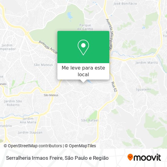 Serralheria Irmaos Freire mapa