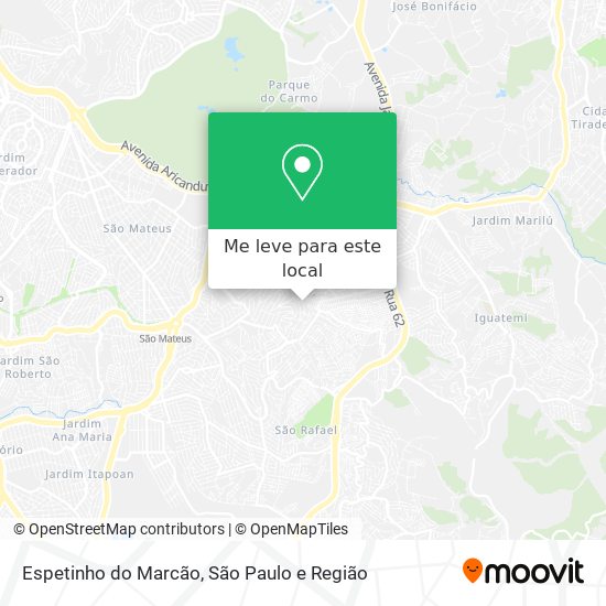 Espetinho do Marcão mapa