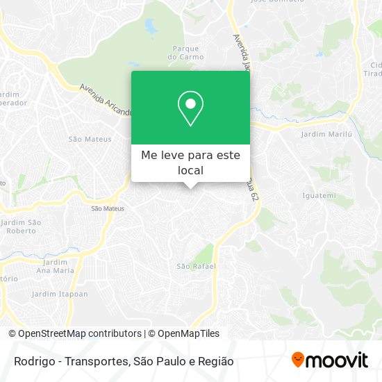 Rodrigo - Transportes mapa