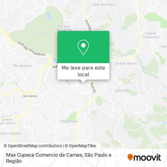 Max Cupece Comercio de Carnes mapa