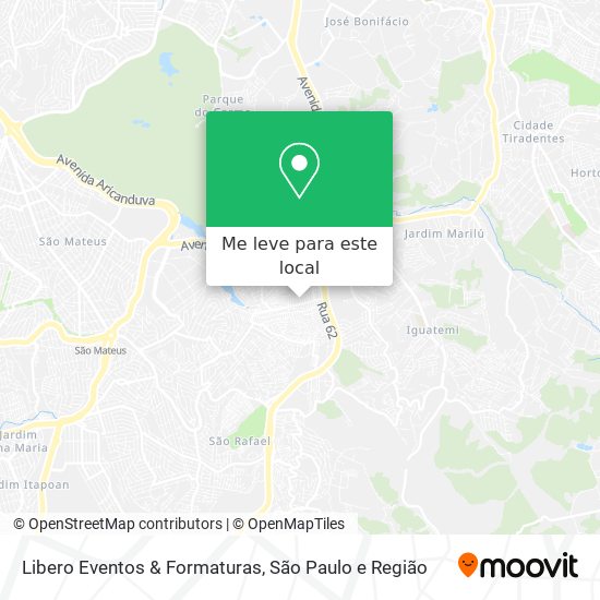 Libero Eventos & Formaturas mapa