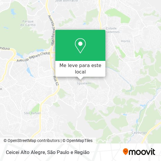Ceicei Alto Alegre mapa