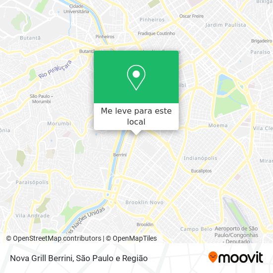 Nova Grill Berrini mapa