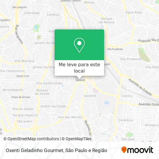 Oxenti Geladinho Gourmet mapa