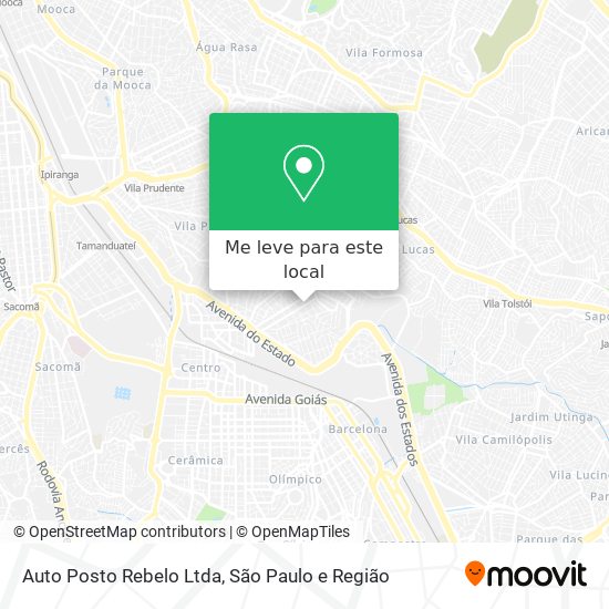 Auto Posto Rebelo Ltda mapa