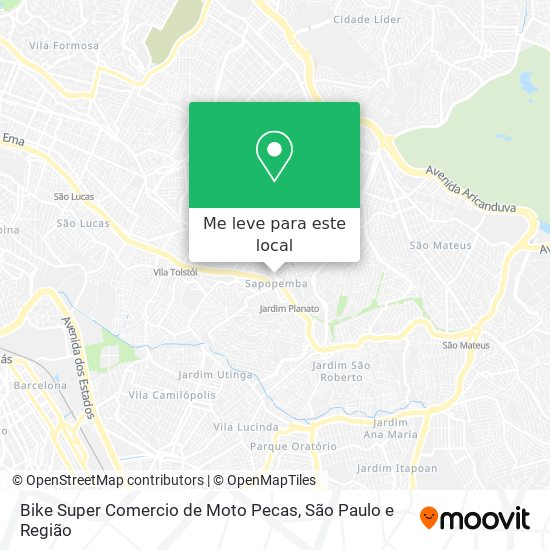 Bike Super Comercio de Moto Pecas mapa