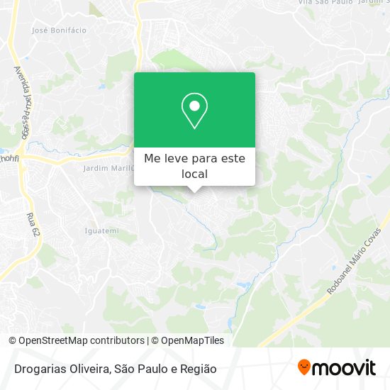 Drogarias Oliveira mapa