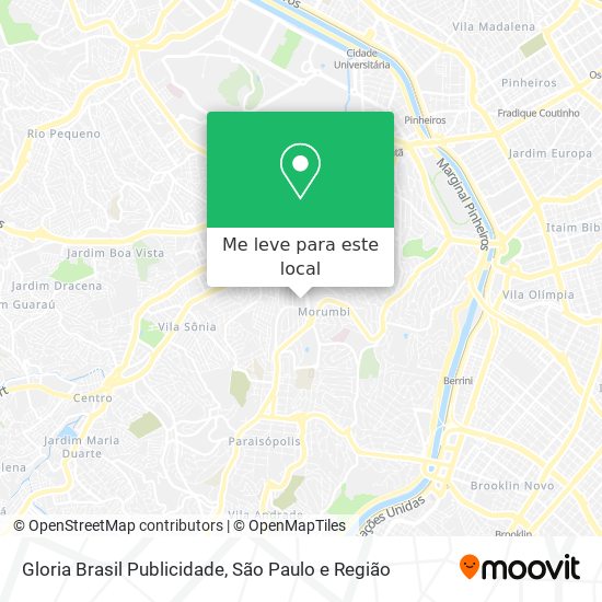 Gloria Brasil Publicidade mapa