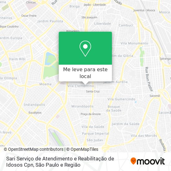 Sari Serviço de Atendimento e Reabilitação de Idosos Cpn mapa