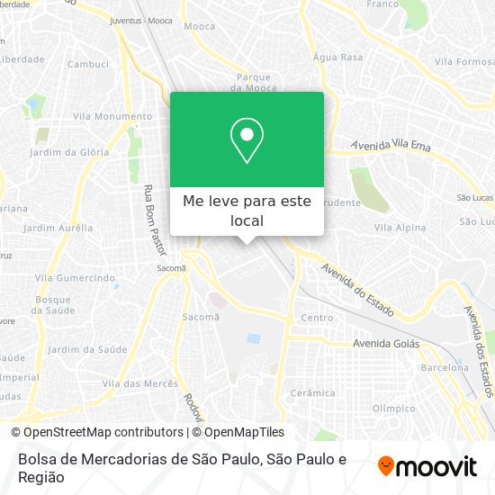 Bolsa de Mercadorias de São Paulo mapa