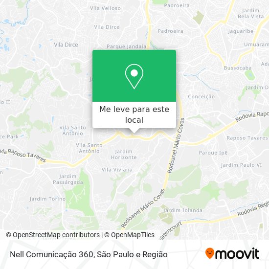 Nell Comunicação 360 mapa