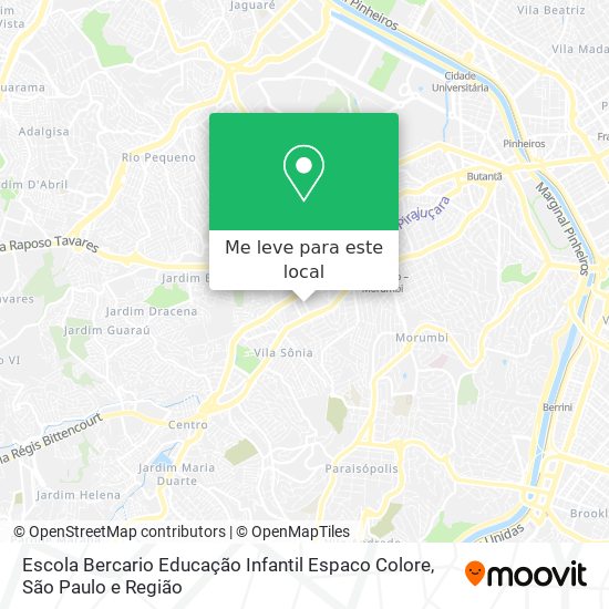 Escola Bercario Educação Infantil Espaco Colore mapa