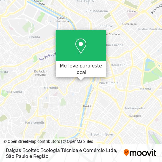 Dalgas Ecoltec Ecologia Técnica e Comércio Ltda mapa