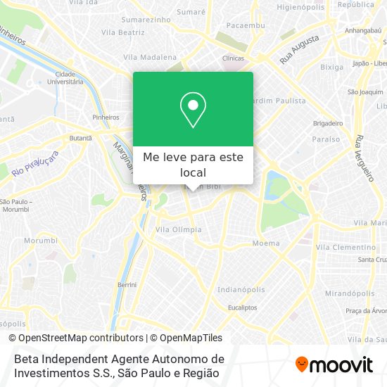 Beta Independent Agente Autonomo de Investimentos S.S. mapa