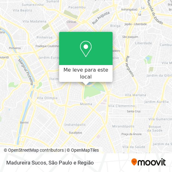 Madureira Sucos mapa