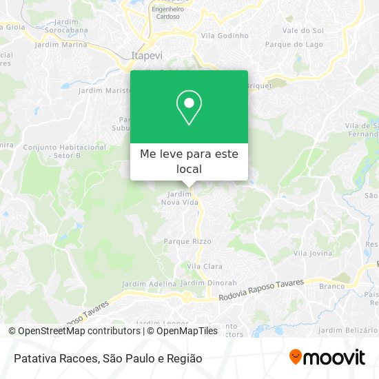 Patativa Racoes mapa
