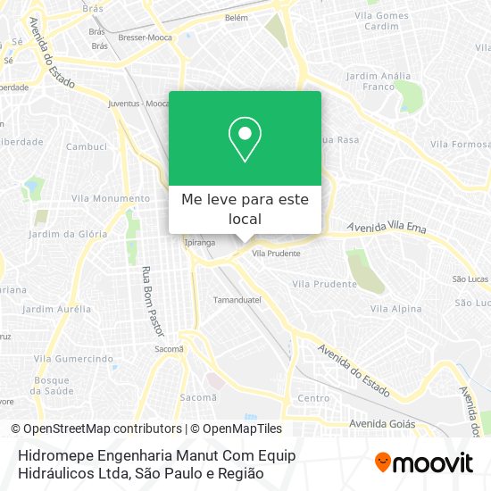 Hidromepe Engenharia Manut Com Equip Hidráulicos Ltda mapa