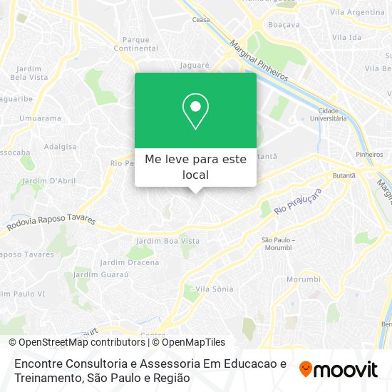 Encontre Consultoria e Assessoria Em Educacao e Treinamento mapa