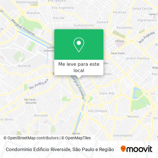 Condominio Edificio Riverside mapa