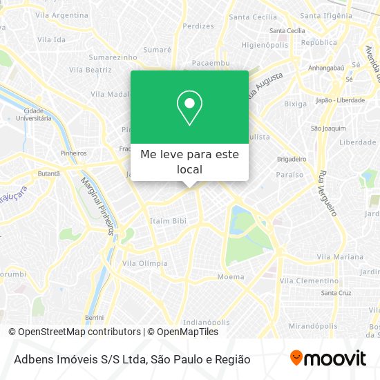 Adbens Imóveis S/S Ltda mapa