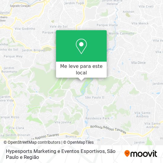 Hypesports Marketing e Eventos Esportivos mapa