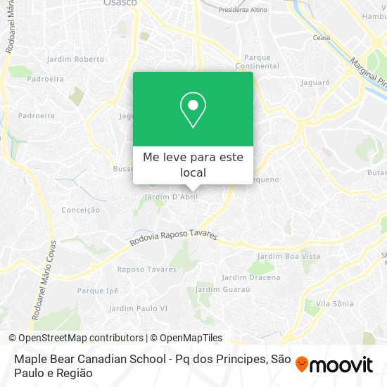 Maple Bear Canadian School - Pq dos Principes mapa