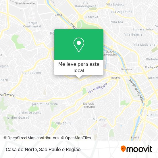 Casa do Norte mapa