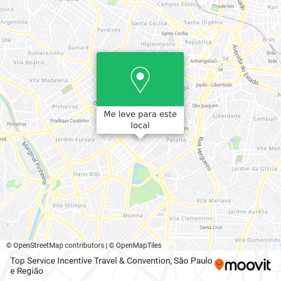 Top Service Incentive Travel & Convention mapa