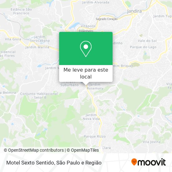 Motel Sexto Sentido mapa