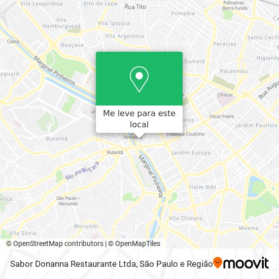 Sabor Donanna Restaurante Ltda mapa