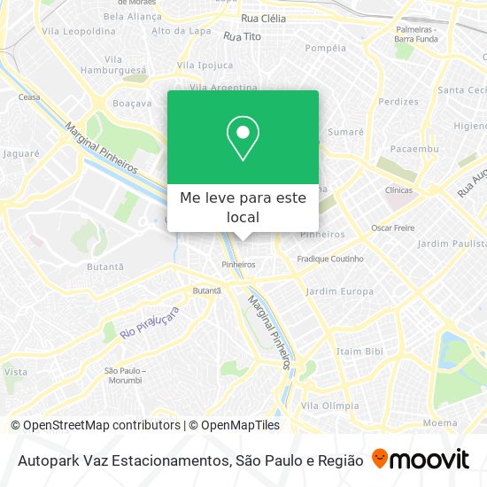 Autopark Vaz Estacionamentos mapa