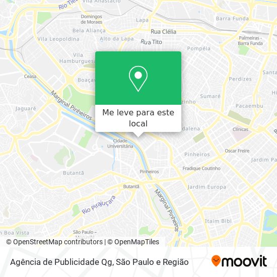 Agência de Publicidade Qg mapa